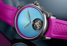 Moser’s new tourbillon-laden watch is Miami in both name and nature