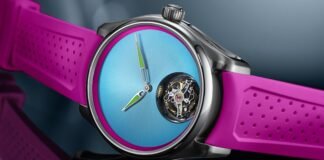 Moser’s new tourbillon-laden watch is Miami in both name and nature