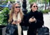 Mary-Kate and Ashley Olsen make a rare appearance wearing coordinated handbags and coats, and serving classic Olsen style