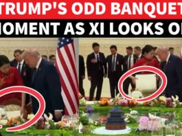 ‘WHAT WAS THAT FOR?’ Awkward Trump Banquet Moment As Xi Watches Quietly