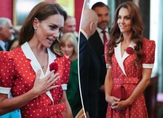 The ‘heartfelt’ meaning behind Kate Middleton’s ruby and diamond jewelry for Cancer Research reception