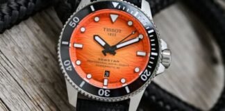 First Look – A Smaller Case and Fresh Colours for the
Powerful Tissot Seastar 2000 Professional