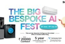 Samsung announces The Big Bespoke AI Fest with cashback offers and extended warranty benefits
