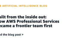 Built from the inside out: How AWS Professional Services became a frontier team first