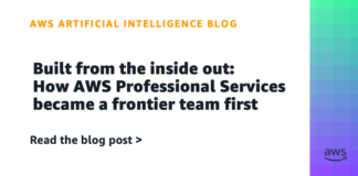 Built from the inside out: How AWS Professional Services became a frontier team first