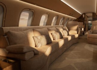 Bombardier and Elie Saab Debut First-of-its-kind Collaboration, Introducing the Haute Couture of Aviation with Bespoke Global 8000 Cabin Design