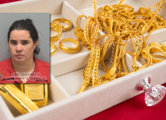 Cleaning service helper accused of stealing, selling jewelry from multiple Lee County homes