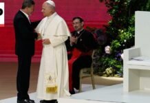 Pope Leo XIV meets Antonio Banderas and watches flamenco performance in Spain