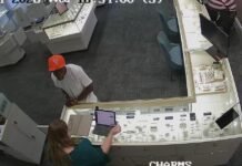 Police release images of suspect in jewelry store theft
