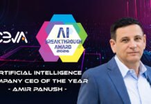 Ceva CEO Amir Panush Named “Artificial Intelligence Company CEO of the Year” in 2026 AI Breakthrough Awards Program