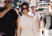 Kim Kardashian Cheers on Lewis Hamilton at the Monaco Grand Prix in Style