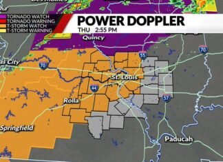 Thunderstorm watch for much of St. Louis region; Tornado watch up north