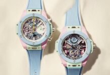 Hublot colours summer 2026 with new Big Bang pastel ceramic
editions