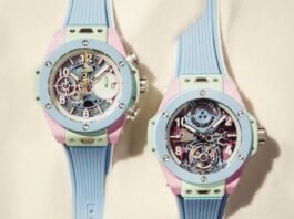 Hublot colours summer 2026 with new Big Bang pastel ceramic
editions