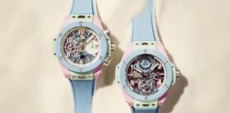 Hublot colours summer 2026 with new Big Bang pastel ceramic
editions