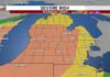 4Warn Weather Alert: Nighttime storms could bring damaging winds to Metro Detroit