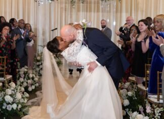 Leila Roker Wore Her Mother’s Diamond and Pearl Wedding Earrings for Her Transatlantic Celebration