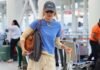 Not Sneakers: The Elegant Anti-Trend Flats Fashion People at the Airport Are Wearing With Drawstring Pants