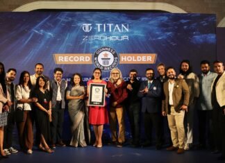 Titan Watches Sets Guinness World Record With Zero Hour 500M Professional Diver’s Automatic Watch.