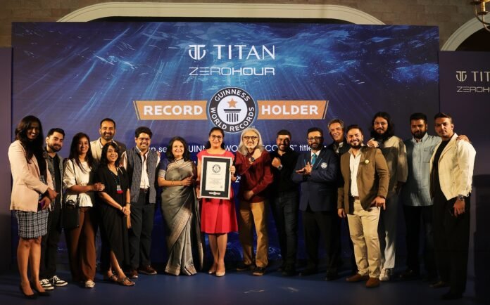 Titan Watches Sets Guinness World Record With Zero Hour 500M Professional Diver’s Automatic Watch.
