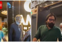 SS Rajamouli watches ‘Peddi’ in Hyderabad; Director attends Ram Charan film with family; Sandeep Reddy Vanga joins
