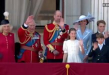 Royal family watches Red Arrows flypast from Buckingham Palace balcony for Trooping the Colour celebrations