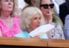 Queen Camilla joined by actor who played her husband in Wimbledon Royal Box as she watches Arthur Fery