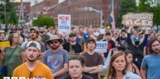 Watch: Maine residents protest latest ICE shooting