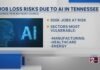 Job loss risks due to artificial intelligence in Tennessee