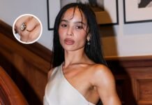 Zoë Kravitz’s Giant Bezel Diamond Engagement Ring Could Be the Next Big Bridal Trend