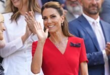 Princess Kate watches Wimbledon women’s final in Royal Box with Jodie Foster and Olympian Eileen Gu