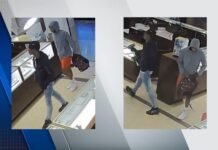 Auburn Hills police searching for 2 in smash-and-grab at Great Lakes Crossing jewelry store