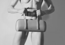 Mugler Debuts Aurora Handbag Campaign With Nude Female Bodybuilder