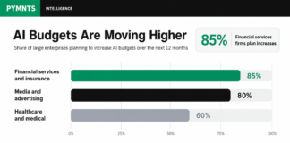 85% of Financial Firms Plan AI Budget Increases