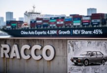 China’s Auto Exports Surge 63% to 4.06 Million Units in Jan-May, NEV Share Expands to 45%