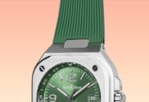 Bell & Ross Prefects Its GMT Sports Watch with a Silky-Smooth Sunburst Green Dial