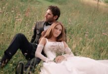 The Bride Wore 7 Bespoke Looks Designed by Her Sister to Her English Countryside Wedding