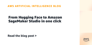 From Hugging Face to Amazon SageMaker Studio in one click