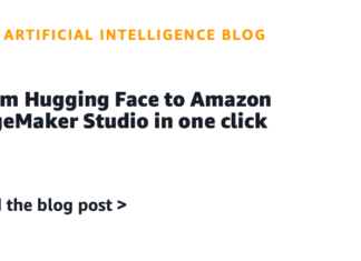 From Hugging Face to Amazon SageMaker Studio in one click