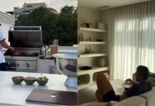 Jake Dennis watches TV, cooks barbecue as Lexi Grace Boosey shows off new Marbella home