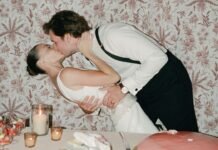 This Interior Designer’s Hamptons Wedding Featured Bespoke Patterned Wallpaper and a Pink Principessa Cake
