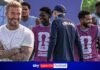 David Beckham watches on as Marc Guehi, Declan Rice and Reece James join England squad in training