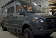 This Bespoke Luxury Camper Van Boasts Four Distinct Living Zones and Tons of Practical Features