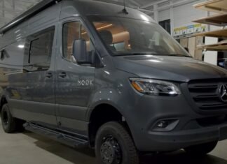 This Bespoke Luxury Camper Van Boasts Four Distinct Living Zones and Tons of Practical Features