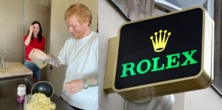 Ed Sheeran Just Wore Rolex’s Most Divisive New Watch (to Make a Mess of Courteney Cox’s Kitchen)