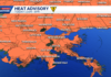 Heat Advisory in effect for Louisiana, Mississippi as feels-like temperatures climb above 108 degrees