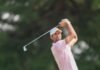USGA Champion and multiple Walker Cup team member Stewart Hagestad watches his tee shot at the third hole during the round of 32 of the 2026 U.S. Amateur at Merion Golf Club in Ardmore, Pa. on Thursday, Aug. 13, 2026.