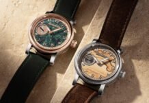 Chronoswiss Introduce Small Second Stone Dial Duo in Jasper and Serpentine