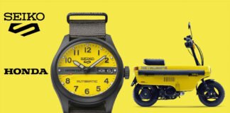 Seiko Celebrates Honda’s Quirky Bike with 5 Sports Motocompo