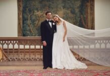 The Bride Carried a Handmade Silk Flower Bouquet for Her Ancestral Castle Wedding in Ireland